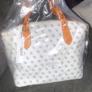 Dooney & Burke Celeste Satchel color Bone NWT